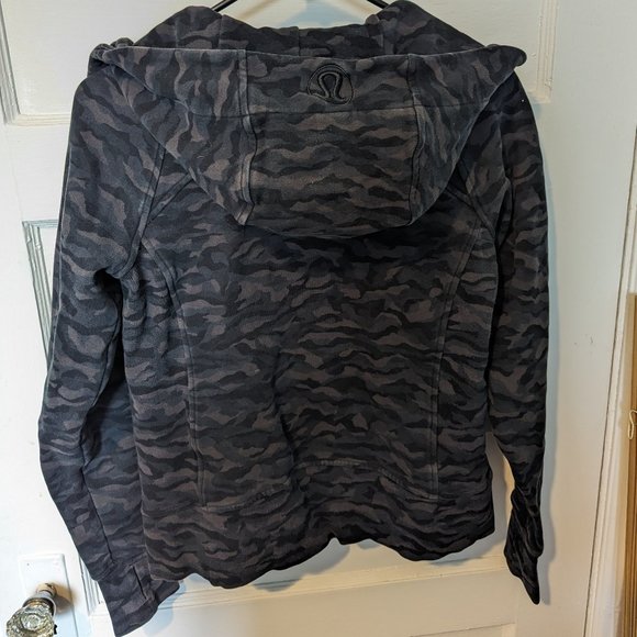 Lululemon Scuba Hoodie Light Cotton Fleece - Incognito Camo Black - Picture 8 of 9